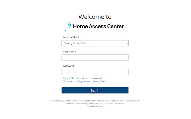 Home Access Center  from Chrome web store to be run with OffiDocs Chromium online