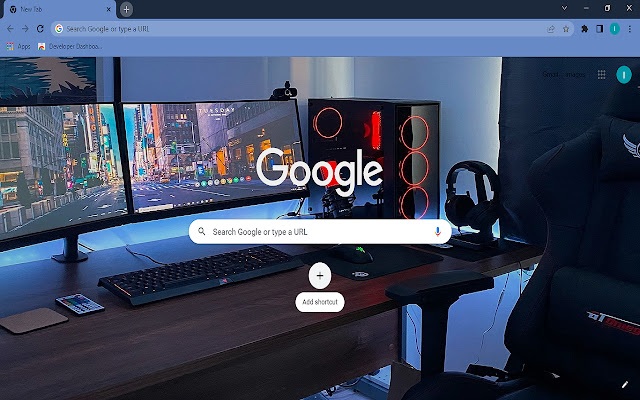 Homeoure New Tab  from Chrome web store to be run with OffiDocs Chromium online