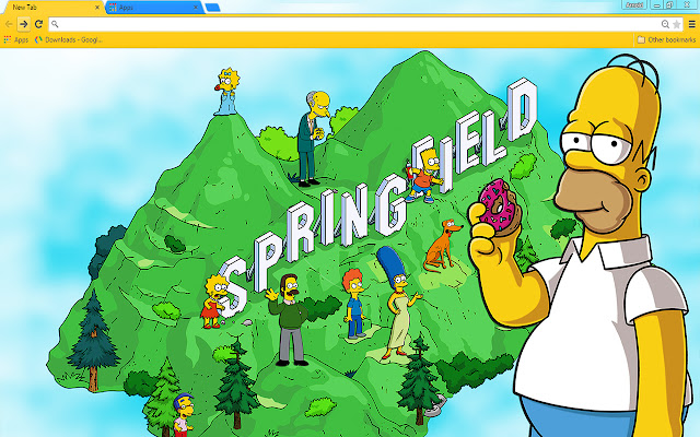 Homer Simpson  from Chrome web store to be run with OffiDocs Chromium online
