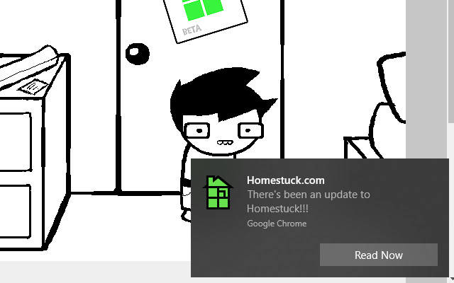 Homestuck Notifier  from Chrome web store to be run with OffiDocs Chromium online