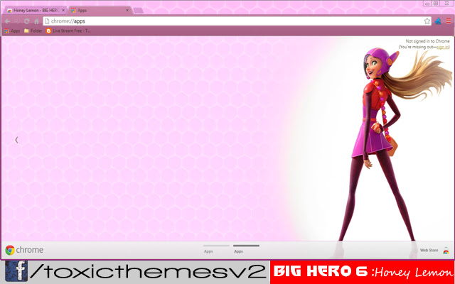 Honey Lemon hero suitBIG HERO 6  from Chrome web store to be run with OffiDocs Chromium online