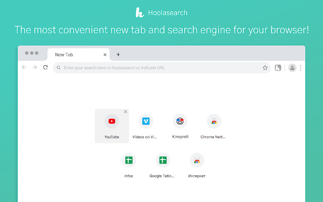 Hoolasearch  from Chrome web store to be run with OffiDocs Chromium online
