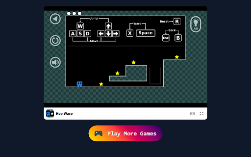 Hop Warp Jump, Warp, and Conquer Dynamic Challenges!  from Chrome web store to be run with OffiDocs Chromium online