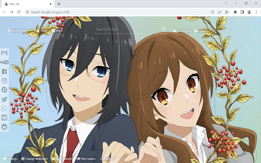 Horimiya Wallpaper  from Chrome web store to be run with OffiDocs Chromium online