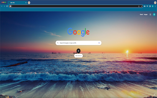 Horizon Ocean Sunset Theme  from Chrome web store to be run with OffiDocs Chromium online