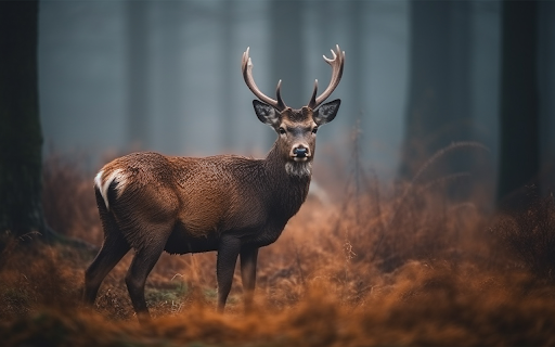 horned stag grazing tranquil autumn meadow  from Chrome web store to be run with OffiDocs Chromium online