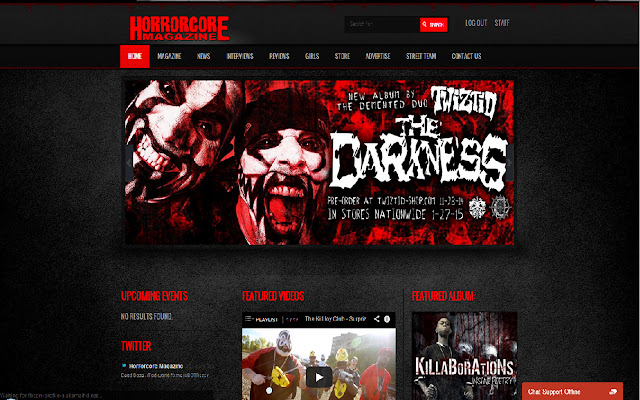 Horrorcore Magazine  from Chrome web store to be run with OffiDocs Chromium online