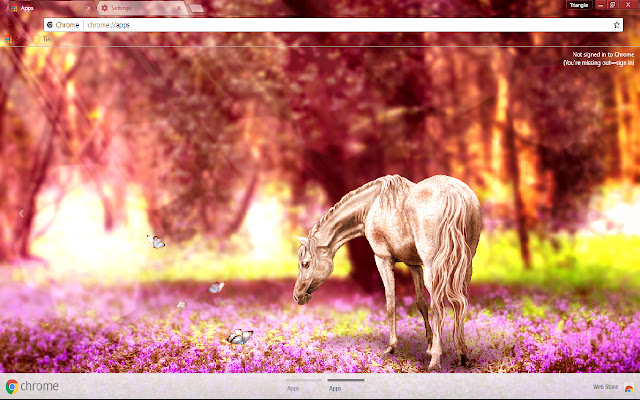 Horse butterfly spring 1920*1080  from Chrome web store to be run with OffiDocs Chromium online
