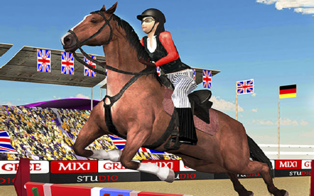 Horse Jumping Show 3D din magazinul web Chrome va fi rulat online cu OffiDocs Chromium