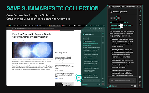 Horsy.ai: AI Brain for Browsing, Research  YouTube (Free Summaries)  from Chrome web store to be run with OffiDocs Chromium online