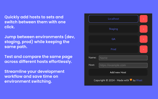 HostHopper  from Chrome web store to be run with OffiDocs Chromium online