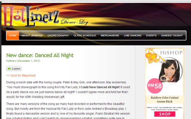 Hotlinerz Dance Blog  from Chrome web store to be run with OffiDocs Chromium online