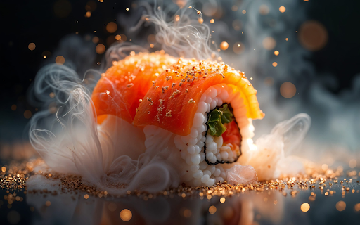 hot salmon sushi  from Chrome web store to be run with OffiDocs Chromium online