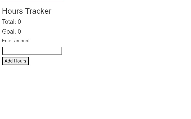 Hours Tracker  from Chrome web store to be run with OffiDocs Chromium online