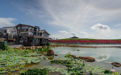 House and lotus pond  from Chrome web store to be run with OffiDocs Chromium online