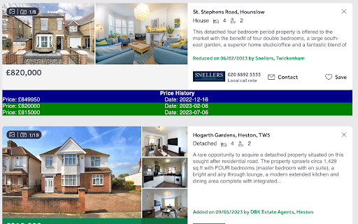 House Price DNA  from Chrome web store to be run with OffiDocs Chromium online