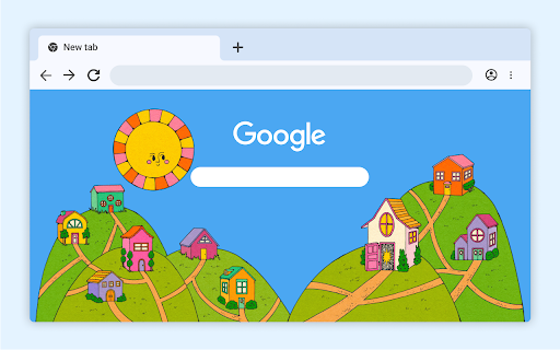 Houses on Hills  from Chrome web store to be run with OffiDocs Chromium online