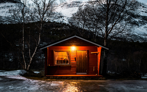 House With Turned on Light  from Chrome web store to be run with OffiDocs Chromium online