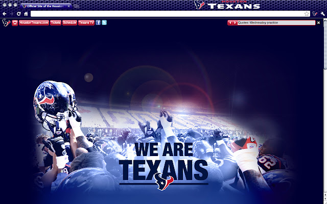 Houston Texans Theme  from Chrome web store to be run with OffiDocs Chromium online