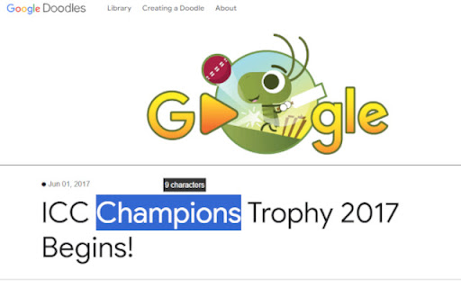Hover Count  from Chrome web store to be run with OffiDocs Chromium online