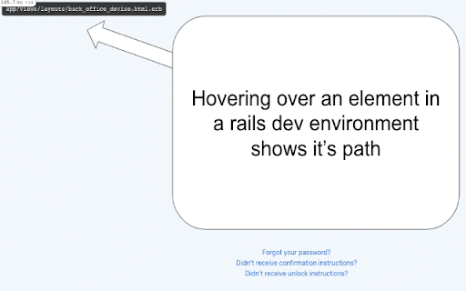 Hover Path for Rails  from Chrome web store to be run with OffiDocs Chromium online