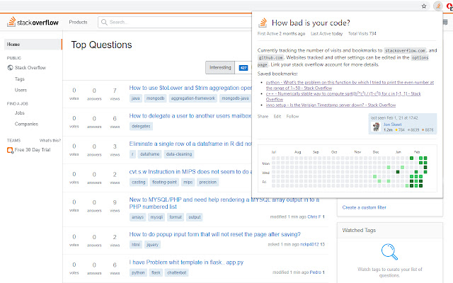How bad is your code?  from Chrome web store to be run with OffiDocs Chromium online