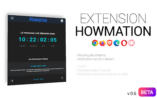 Howmation  from Chrome web store to be run with OffiDocs Chromium online