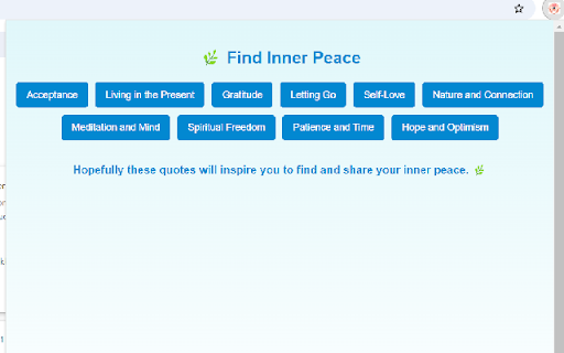 How to Find Inner Peace  from Chrome web store to be run with OffiDocs Chromium online