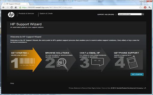 HP Instant Support  from Chrome web store to be run with OffiDocs Chromium online