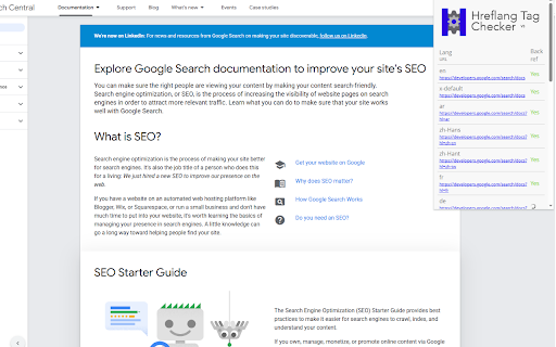 Hreflang Tag Checker V3  from Chrome web store to be run with OffiDocs Chromium online