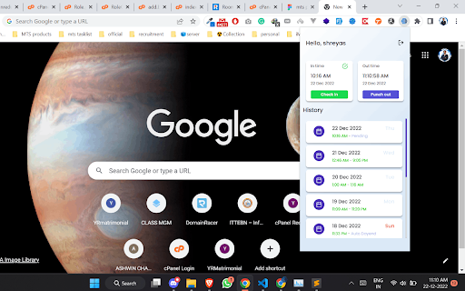 HRMS  from Chrome web store to be run with OffiDocs Chromium online