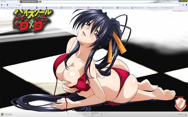 HS.DxD Akeno theme 01 1600x900  from Chrome web store to be run with OffiDocs Chromium online