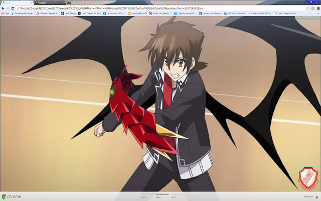 HS.DxD Issei theme 01 1366x768  from Chrome web store to be run with OffiDocs Chromium online