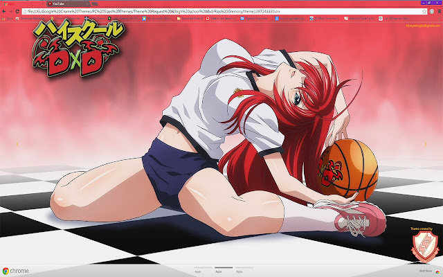 ธีม HS.DxD Rias 01 1600x900 จาก Chrome เว็บสโตร์ที่จะรันด้วย OffiDocs Chromium ออนไลน์