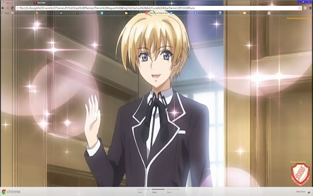 HS.DxD Yuuto theme 01 1600x900  from Chrome web store to be run with OffiDocs Chromium online