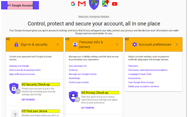 H tag  from Chrome web store to be run with OffiDocs Chromium online