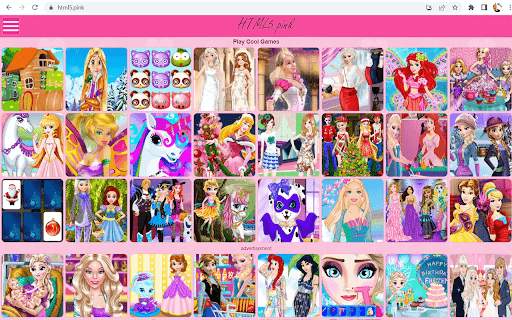 HTML5 Pink – Cool Girl Games  from Chrome web store to be run with OffiDocs Chromium online