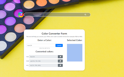 HTML Color Convertor  from Chrome web store to be run with OffiDocs Chromium online