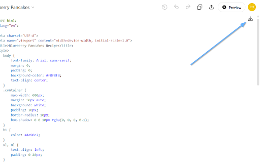 HTML Downloader for ChatGPT  from Chrome web store to be run with OffiDocs Chromium online