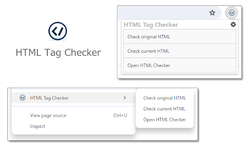 HTML Tag Checker  from Chrome web store to be run with OffiDocs Chromium online