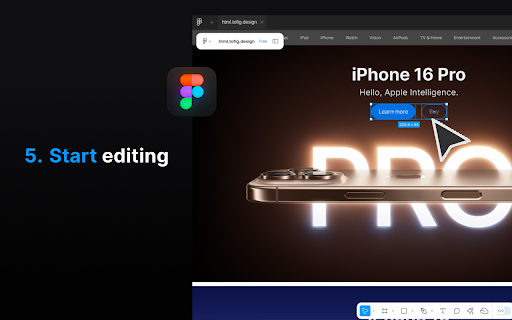 html.tofig.design  from Chrome web store to be run with OffiDocs Chromium online