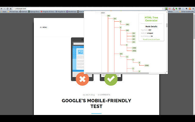 HTML Tree Generator  from Chrome web store to be run with OffiDocs Chromium online