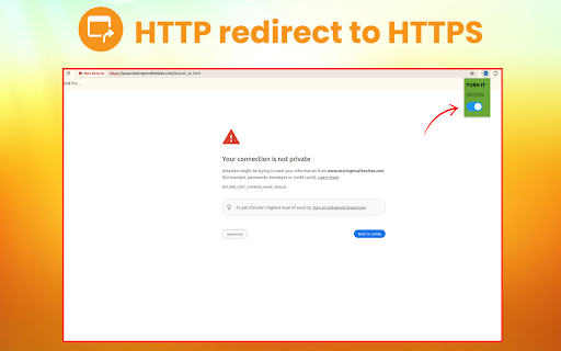 HTTP redirect to HTTPS  from Chrome web store to be run with OffiDocs Chromium online
