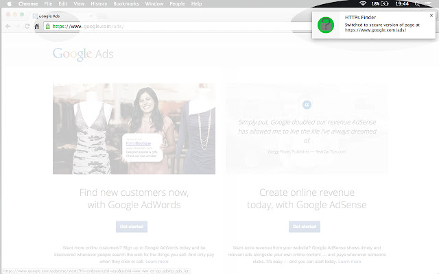 HTTPS Finder  from Chrome web store to be run with OffiDocs Chromium online