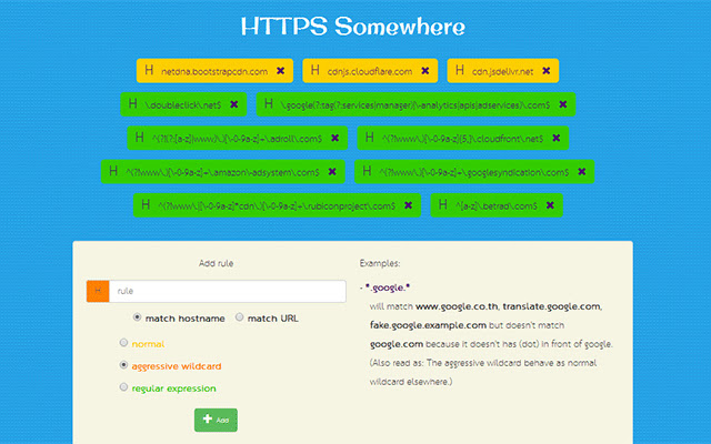 HTTPS Somewhere  from Chrome web store to be run with OffiDocs Chromium online