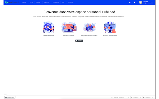 HubLead  from Chrome web store to be run with OffiDocs Chromium online