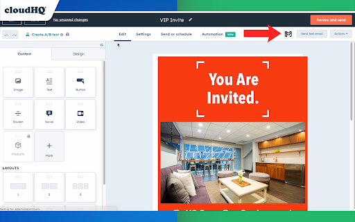 HubSpot Templates for Gmail™ by cloudHQ  from Chrome web store to be run with OffiDocs Chromium online