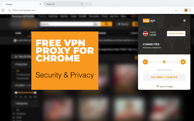 Hub VPN Free VPN Proxy  from Chrome web store to be run with OffiDocs Chromium online