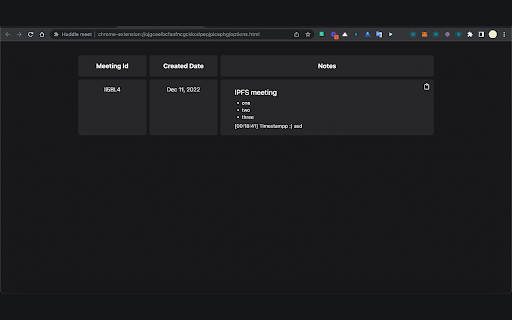 Huddle meet  from Chrome web store to be run with OffiDocs Chromium online