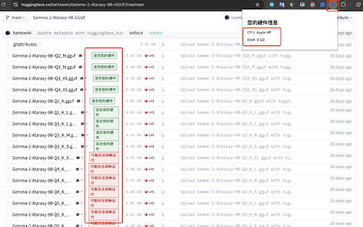 HuggingFace Checker  from Chrome web store to be run with OffiDocs Chromium online